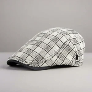 Béret Blanc Homme - Vue 1 - béret casquette