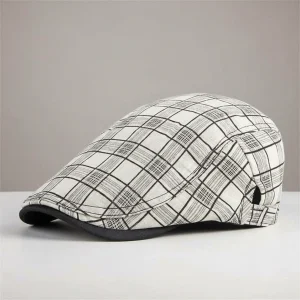Béret Blanc Homme - Vue 2 - béret casquette