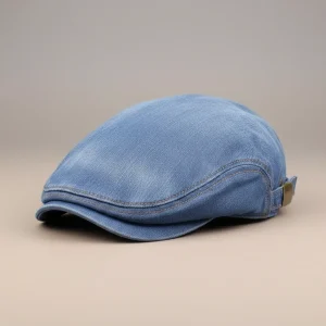 Béret casquette denim style urbain - Vue 1 - béret casquette