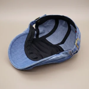 Béret casquette denim style urbain - Vue 2 - béret casquette