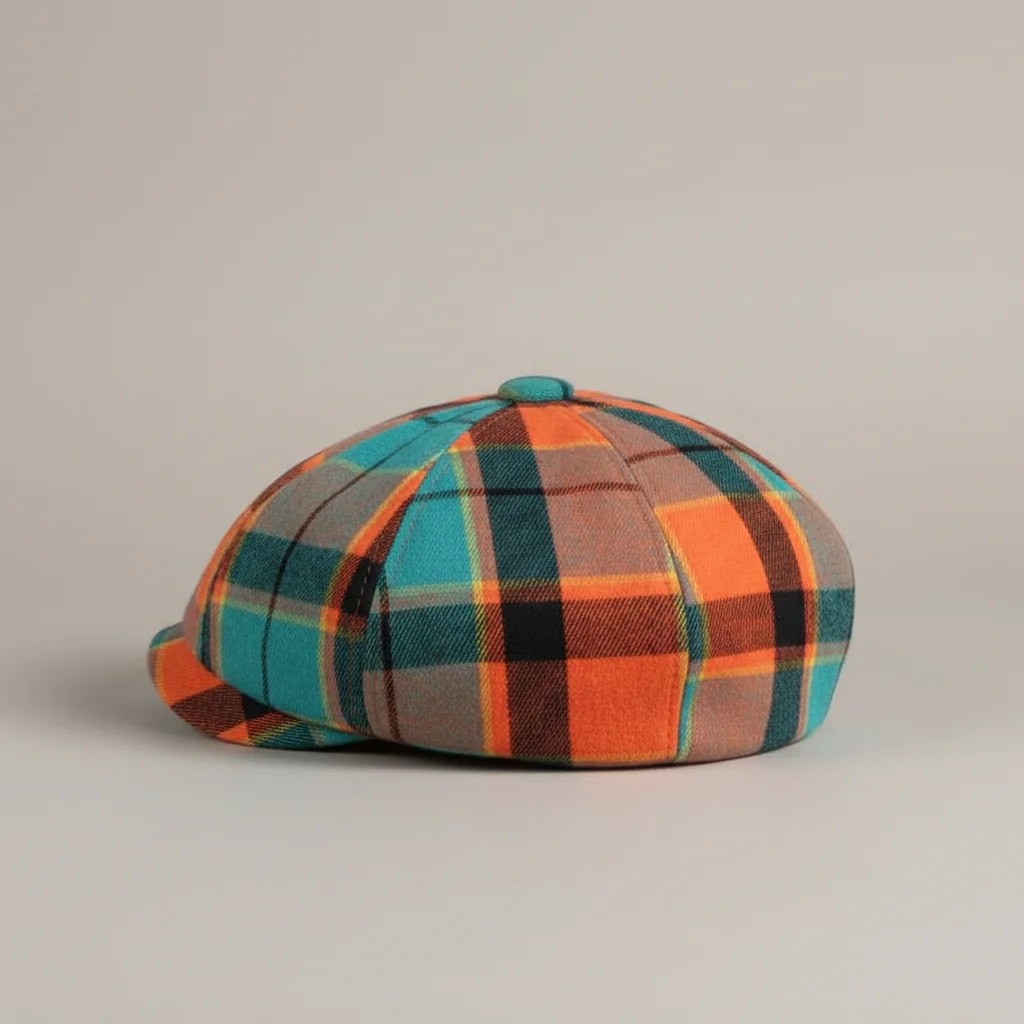 béret casquette gavroche coton multicolore - Vue 2 - béret casquette