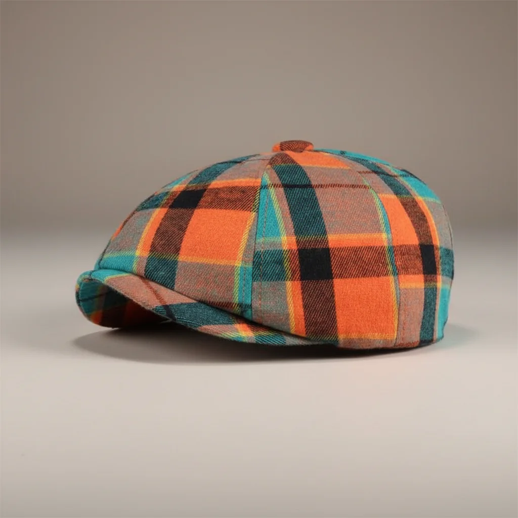 béret casquette gavroche coton multicolore - Vue 5 - béret casquette