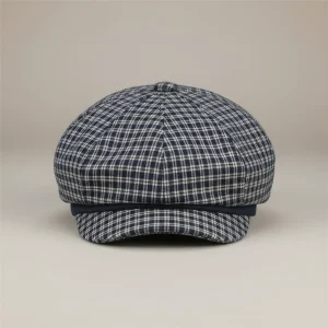 béret casquette gavroche homme à carreaux - Vue 1 - béret casquette