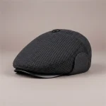 Béret casquette homme cache-oreilles hiver - Vue 1 - béret casquette