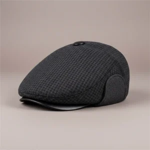 Béret casquette homme cache-oreilles hiver - Vue 1 - béret casquette