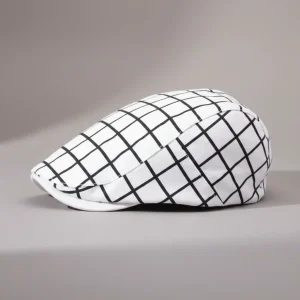 béret casquette homme carreaux coton confort - Vue 2 - béret casquette