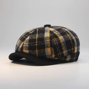 béret casquette homme coton à rayures - Vue 1 - béret casquette