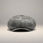 béret casquette homme coton quadrillé - Vue 1 - béret casquette