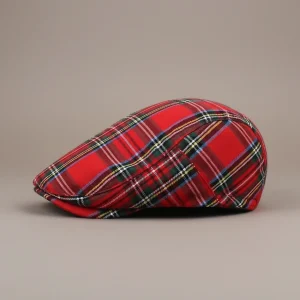 Béret casquette homme coton style écossais - Vue 2 - béret casquette
