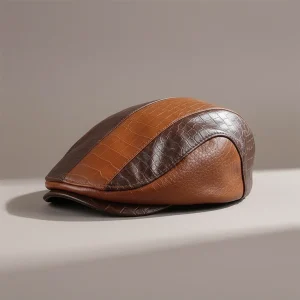 Béret Casquette Homme Cuir - Vue 1 - béret casquette