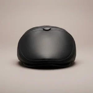 béret casquette homme cuir pu - Vue 1 - béret casquette