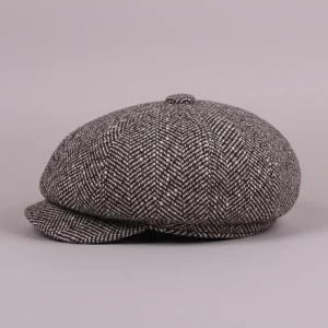 béret casquette homme gavroche coton chevron - Vue 2 - béret casquette
