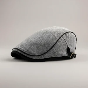 Béret casquette homme gris en coton - Vue 1 - béret casquette