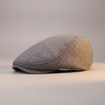 béret casquette homme gris laine et polyester - Vue 1 - béret casquette