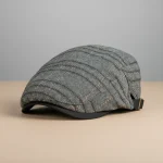béret casquette homme gris style décontracté - Vue 1 - béret casquette