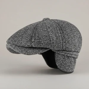 Béret casquette homme hiver laine cache-oreilles - Vue 2 - béret casquette