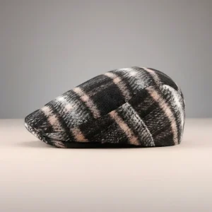 béret casquette homme laine à carreaux - Vue 2 - béret casquette