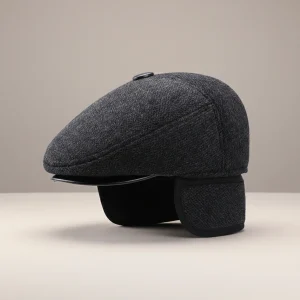 béret casquette homme laine et polyester - Vue 2 - béret casquette