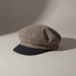 béret casquette homme marron clair confort - Vue 1 - béret casquette