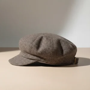 béret casquette homme marron clair confort - Vue 2 - béret casquette