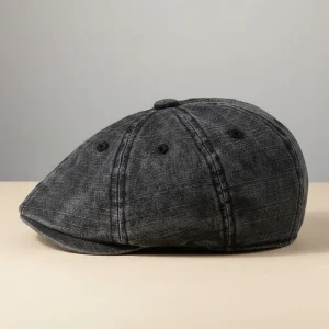 béret casquette homme style denim confortable - Vue 2 - béret casquette