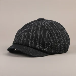 béret casquette homme style gavroche coton - Vue 1 - béret casquette