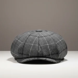 béret casquette homme style irlandais à rayures - Vue 1 - béret casquette