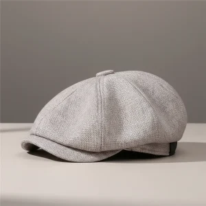 béret casquette homme style peaky blinders coton - Vue 2 - béret casquette