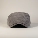 béret casquette homme velours gris confortable - Vue 1 - béret casquette