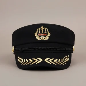 Béret Casquette Militaire Noir - Vue 1 - béret casquette