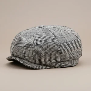 béret casquette style gavroche à carreaux - Vue 2 - béret casquette