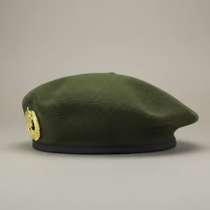 béret casquette style militaire avec écusson - Vue 2 - béret casquette