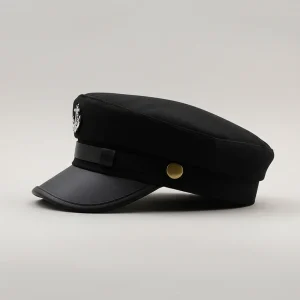 béret casquette style militaire coton - Vue 2 - béret casquette