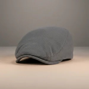 béret casquette unisexe gris en coton - Vue 1 - béret casquette