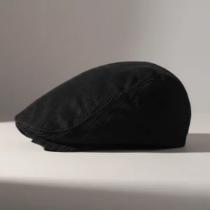 Béret Casquette Velours Noir - Vue 2 - béret casquette