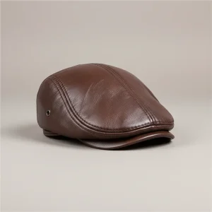 Béret Cuir Homme - Vue 1 - béret casquette