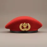 Béret Rouge Militaire Homme - Vue 1 - béret casquette