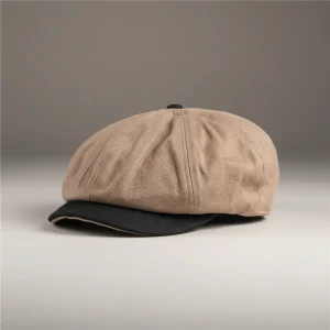 Casquette Gavroche Beige Homme - Vue 1 - béret casquette