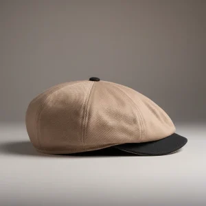 Casquette Gavroche Beige Homme - Vue 2 - béret casquette