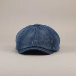 Casquette Gavroche en Jean - Vue 1 - béret casquette