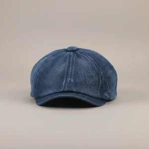 Casquette Gavroche en Jean - Vue 1 - béret casquette
