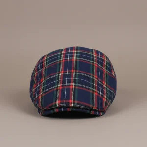 Casquette Plate à Carreaux - Vue 1 - béret casquette