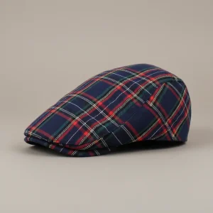 Casquette Plate à Carreaux - Vue 2 - béret casquette