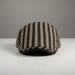 Casquette Plate à Rayures Homme - Vue 1 - béret casquette