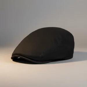 Casquette Plate Noir - Vue 1 - béret casquette